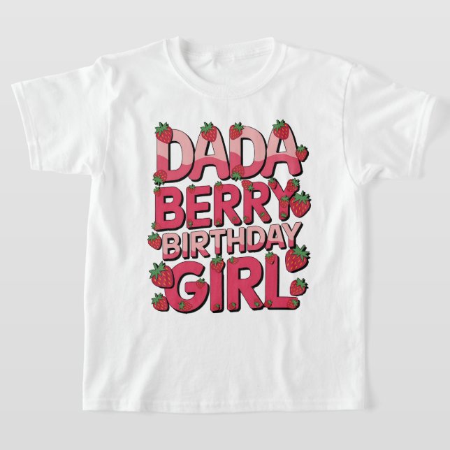Camiseta DADA DO BRIY BIRTHDAY GIRL Party Strawberry (Postura )