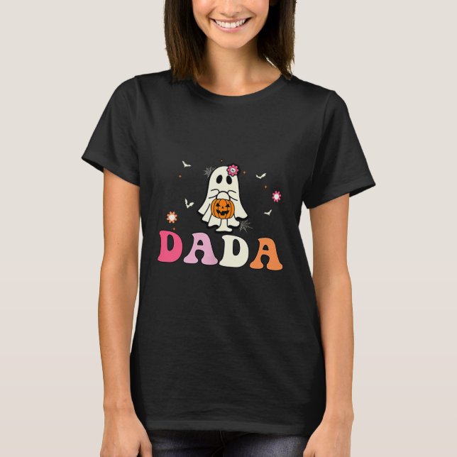 Camiseta Dada Ghost Boo One Soky Dad First Halloween Birthd (Frente)