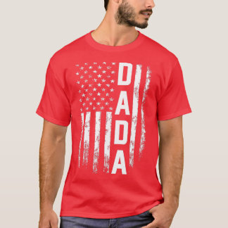 Camiseta Dada Gift America Flag Gift For Men Fathers Day 