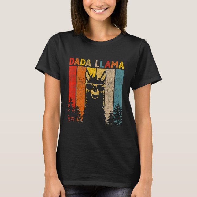 Camiseta Dada Llama Lover Para Mulheres (Frente)