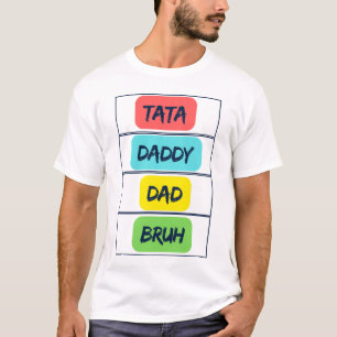 Camiseta Dada Pai Bruh Dia do Pai Engraçado Essencial
