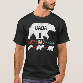Camiseta Dada Pai Pai Bruh Bear Feliz Dia de os pais Homens