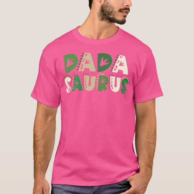 Camiseta Dada Saurus Correspondendo à Família Aniversário H (Frente)