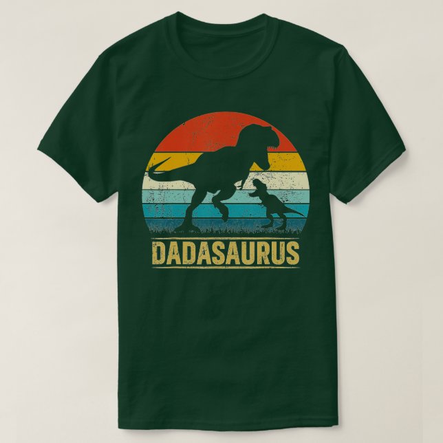 Camiseta Dada Saurus T Rex Dinossaur DadaSaurus Pai Engraça (Frente do Design)