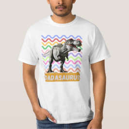 Camiseta Dada Saurus T-Rex Pai Dinossauro Engraçado Pais Pr