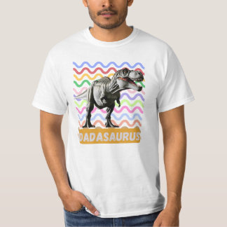 Camiseta Dada Saurus T-Rex Pai Dinossauro Engraçado Pais Pr