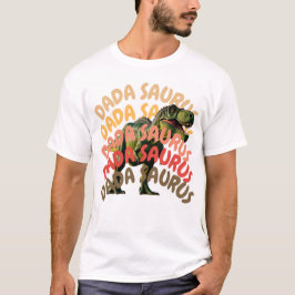 Camiseta Dada Saurus T-Rex Pai Dinossauro Engraçado Pais Pr