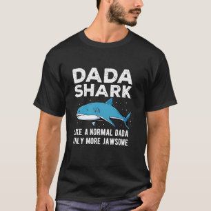 Camiseta Dada Shark Jawsome Engraçado Dia de os pais Presen
