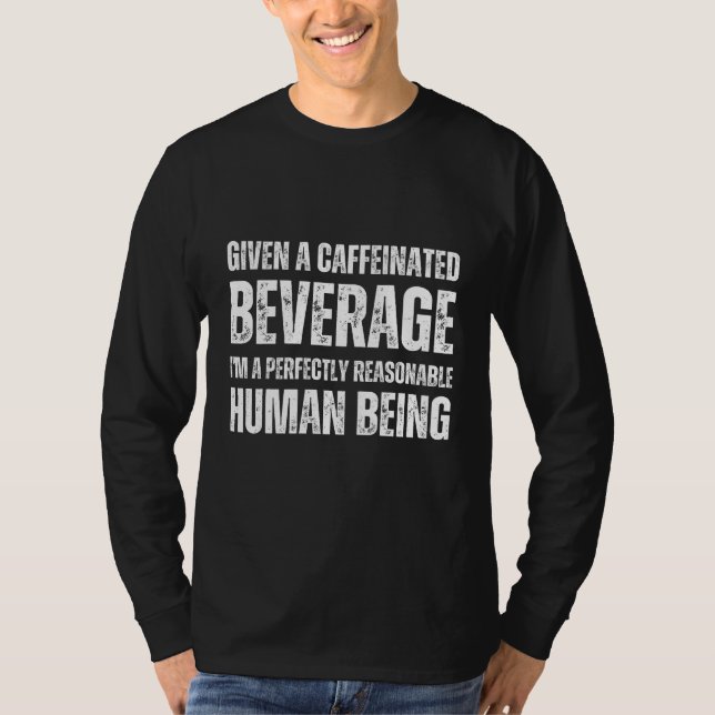 Camiseta Dada uma bebida cafeinada (Frente)