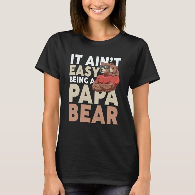 Camiseta Dadabear Daddy Bear  Idea Sunglasses Dad (Frente)