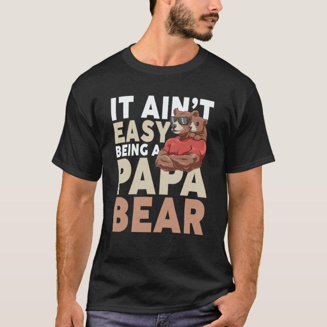 Camiseta Dadabear Daddy Bear  Idea Sunglasses Dad (Frente)
