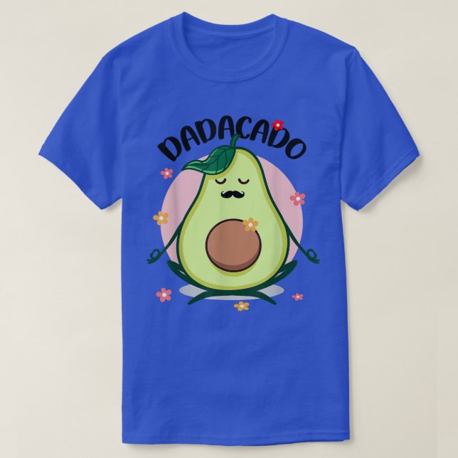 Camiseta Dadacado Funny Avocado Pai Pai Dia de os pais Papa (Frente do Design)