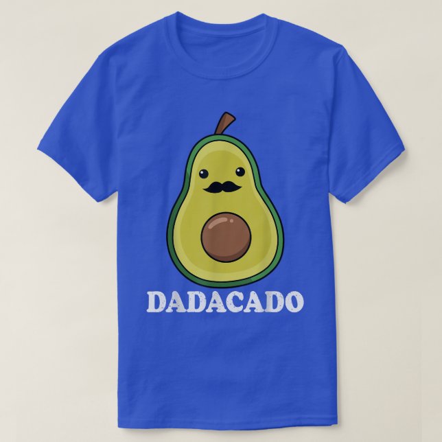 Camiseta Dadacado Matching Men Avocado para o Pai (Frente do Design)