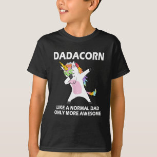 Camiseta Dadacorn Dabbing Unicorn Funny Pai Da