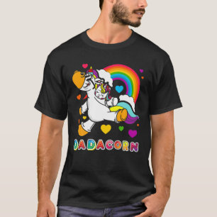 Camiseta Dadacorn Fairy Fairy Tale Pai Papa Rainbo