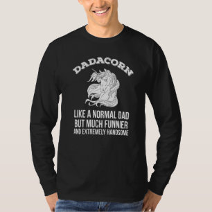 Camiseta Dadacorn Magical Rainbow Unicorn & Horse Family