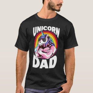 Camiseta Dadacorn Muscle Unicorn Pai Filha Filha