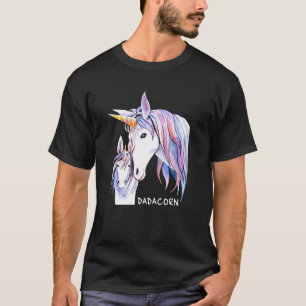 Camiseta Dadacorn Muscle Unicorn Pai Filha Filha