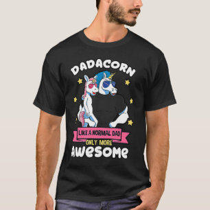 Camiseta Dadacorn Padre Unicorn Filha Pai Músculos Sol