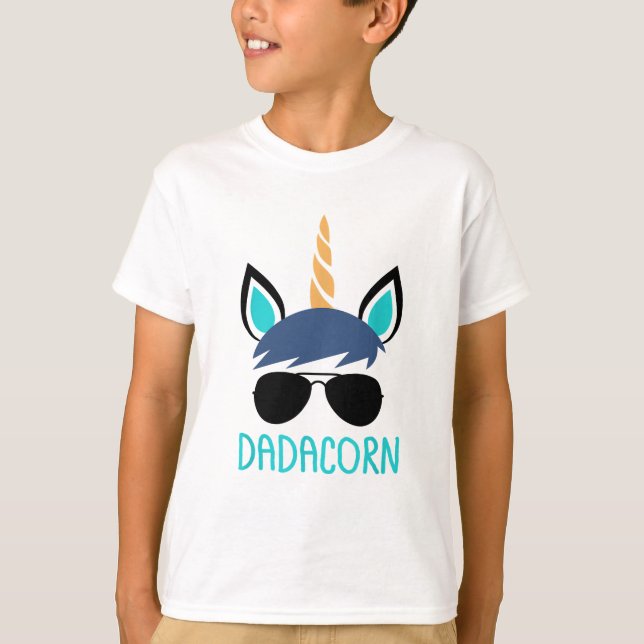 Camiseta Dadacorn Pai Unicorn Gift (Frente)