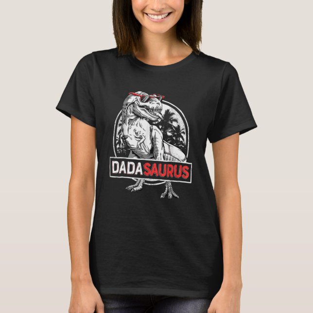 Camiseta Dadasaurus Dinossaur Rex Dia Pai Do Pai 1 (Frente)
