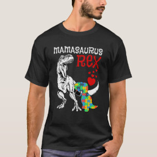 Camiseta Dadasaurus Rex Conscientização do Autismo Orgulhos