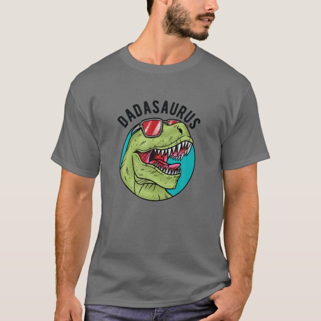 Camiseta Dadasaurus, T Rex Dinossaur, Dada Saurus Gift (Frente)