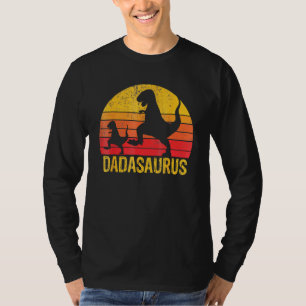 Camiseta Dadasaurus T Rex E Babysaurus Dinosaur Pais D