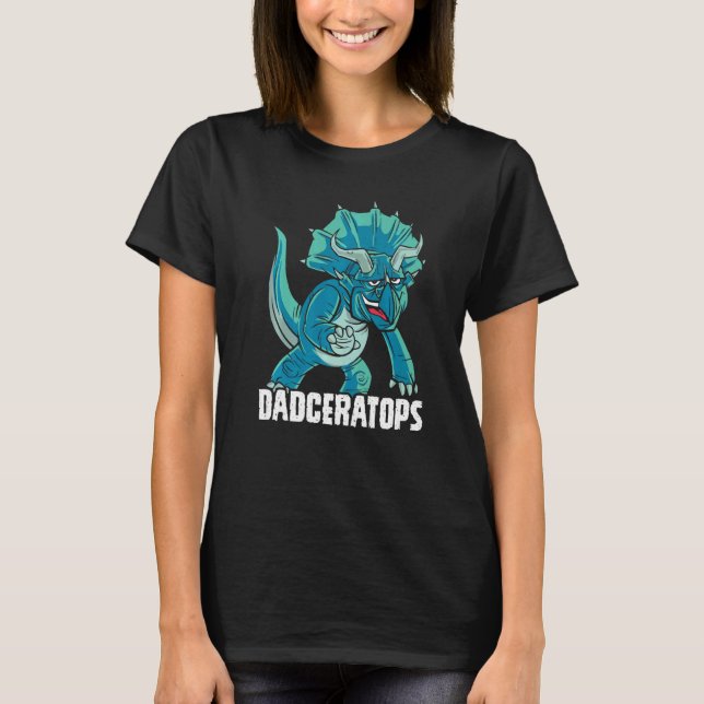 Camiseta Dadceratops Triceratops Dinosaur Prehistoric Dino  (Frente)
