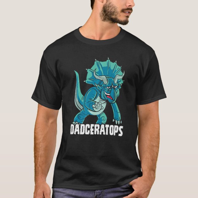 Camiseta Dadceratops Triceratops Dinosaur Prehistoric Dino  (Frente)