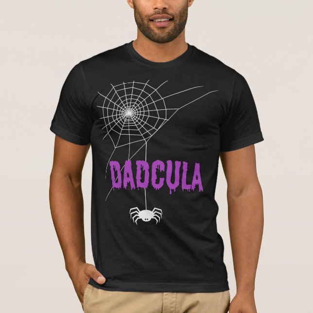 Camiseta Dadcula Dripping Blood Font and Spider (Frente)