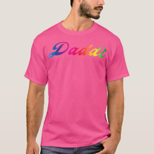 Camiseta Daddie Pai Arco-Íris Dom Dominante Sub-Submissivo