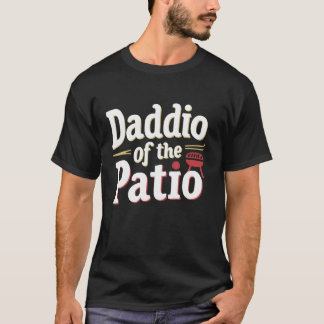 Camiseta Daddio do Patio Engraçado CHURRASCO do Pai B
