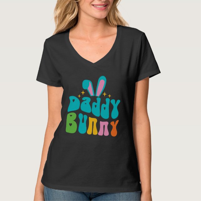 Camiseta Daddy Bunny Cute Bunny Rabbit Family Easter Day Da (Frente)