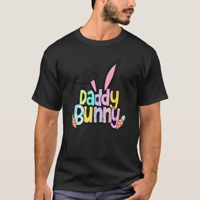 Camiseta Daddy Bunny Easter Day One Hoppy Daddy Easter (Frente)
