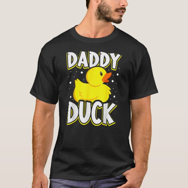 Camiseta Daddy Duck Rubber Duck Dad (Frente)