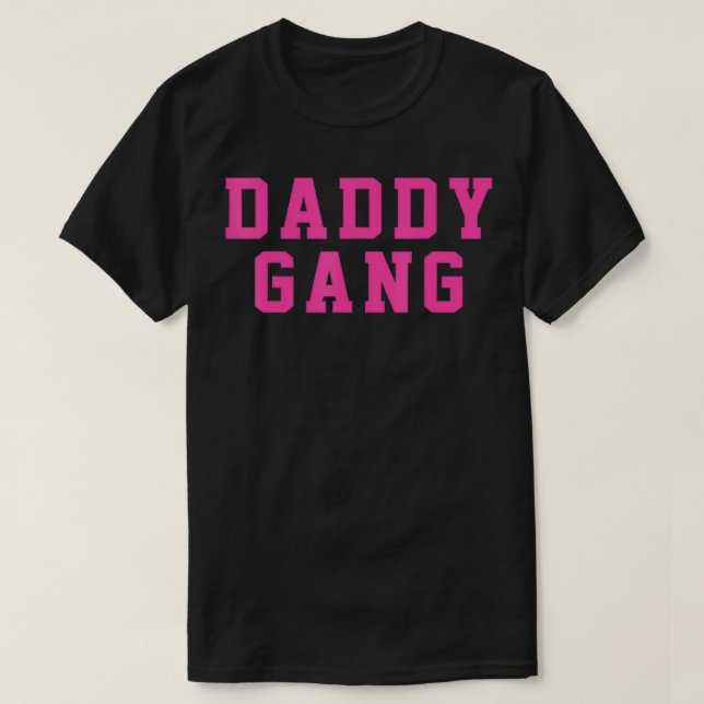 Camiseta Daddy Gang Pink Crew  (Frente do Design)