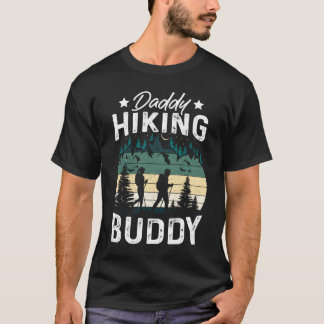 Camiseta Daddy Hiking Buddy Mountain Camping Hiker Hiking f