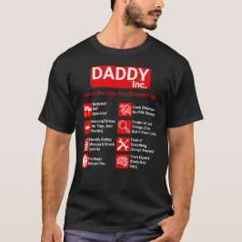 Camiseta DADDY Inc. Dia dos Pais Divertido