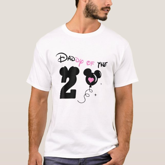 Camiseta Daddy Of The Twodles, 2Nd Birthday Party, 2 Years (Frente)