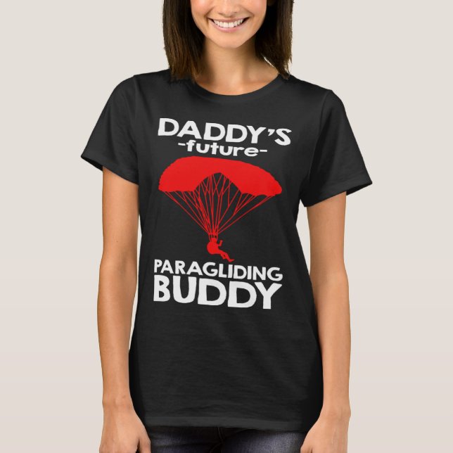 Camiseta Daddy s Future Paragliding Buddy (Frente)
