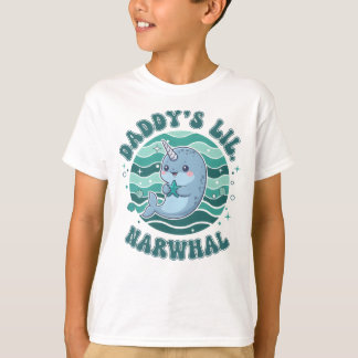 Camiseta Daddy’s Lil Narwhal Cute Ocean Anima