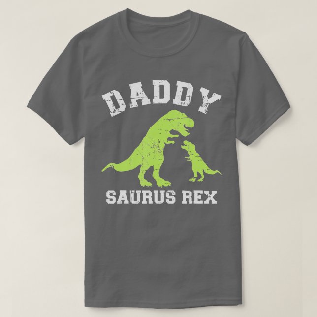 Camiseta Daddy saurus rex dinosaur father's day gift for da (Frente do Design)