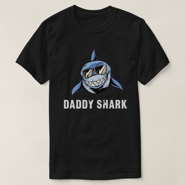Camiseta Daddy Shark Funny (Frente do Design)
