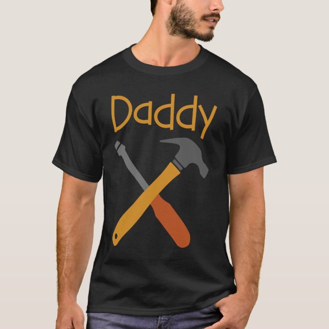 Camiseta Daddy Tools Dad and Son Father and Son Matching (Frente)