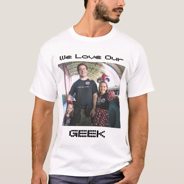 Camiseta daddycrop, nós amamos o nosso, GEEK (Frente)