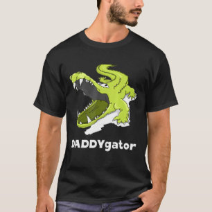 Camiseta Daddygator Padre Alligator Pai Papa Pun
