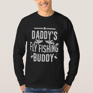 Camiseta Daddys Fly Pescar Crianças Amigas Água fresca Voan