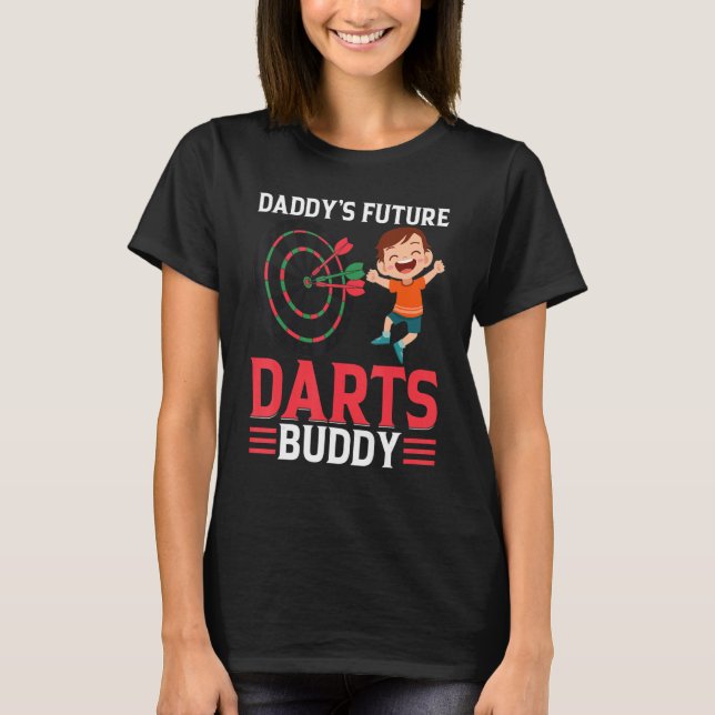 Camiseta Daddy's Future Darts Buddy  Darts Player Boy Darts (Frente)