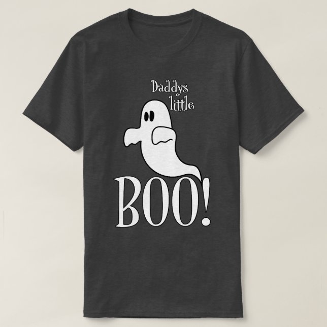 Camiseta Daddys Little Boo Cute Trending Padre Filha Fa (Frente do Design)